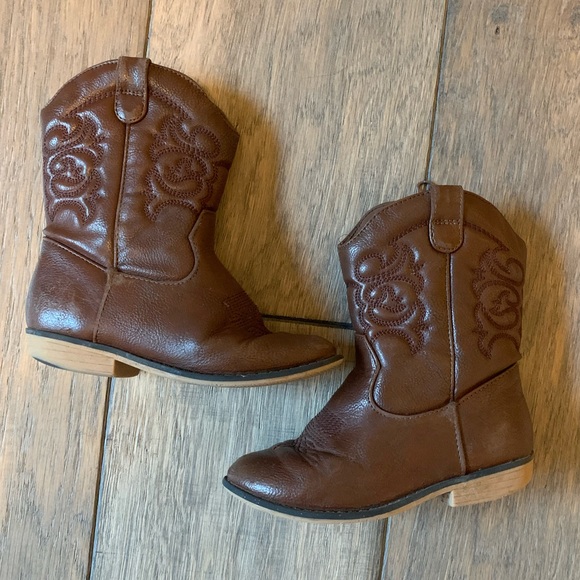 Cat & Jack Other - Toddler Girls’ Memphis Zipper Western Boots - Cat&Jack Cognac Size 11
